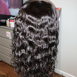 16” Water Wave lace closure wig